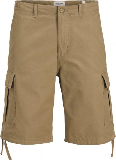 Jack & Jones Cole Barkley Cargo Shorts Brown - Shorts - Shorts hommes grande taille