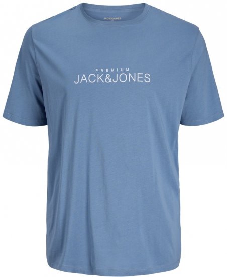 Jack & Jones Lavance Crew Neck T-Shirt Light Blue - T-shirts - T-shirts Homme Grande Taille