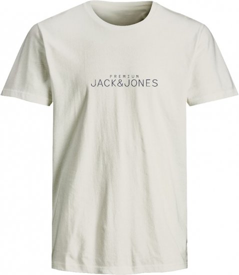 Jack & Jones Lavance Crew Neck T-Shirt White - T-shirts - T-shirts Homme Grande Taille