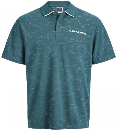 Jack & Jones Logan Polo Shirt Deep Teal - Polos - Polos homme grande taille