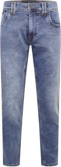 Kam Jeans Jacob Knitted Denim Reg Fit Jeans Light Wash Blue - Jeans et pantalons - Jeans et Pantalons grande taille 