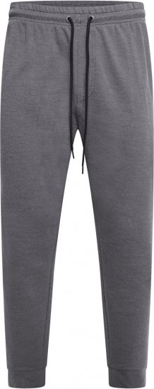 Kam Jeans 240 Textured Interlock Jog Pants Charcoal - Pantalons/shorts de survêtement - Survêtement/jogging grandes tailles