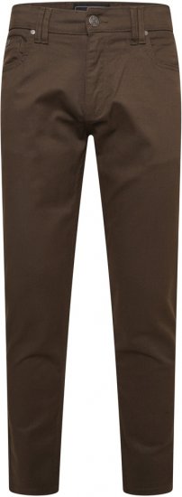 Kam Jeans 265 5 Pocket Weave Stretch Pants Brown - Jeans et pantalons - Jeans et Pantalons grande taille 