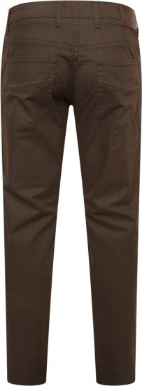Kam Jeans 265 5 Pocket Weave Stretch Pants Brown - Jeans et pantalons - Jeans et Pantalons grande taille 