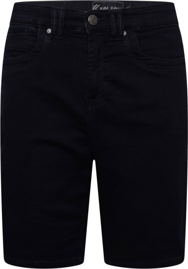 Kam Jeans Pepe Knitted Denim Shorts Blue-Black - Shorts - Shorts hommes grande taille