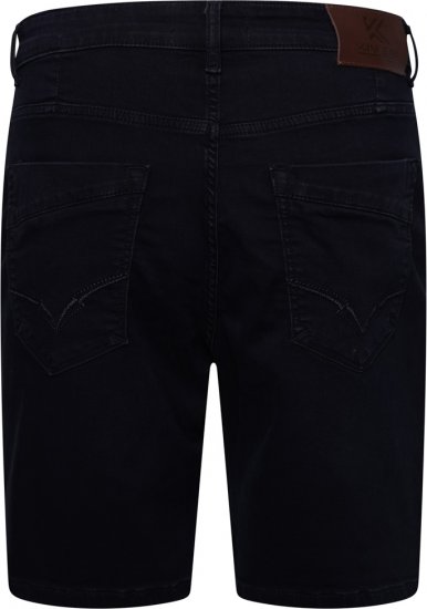 Kam Jeans Pepe Knitted Denim Shorts Blue-Black - Shorts - Shorts hommes grande taille