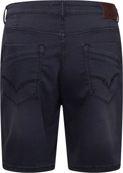 Kam Jeans Pepe Knitted Denim Shorts Charcoal - Shorts - Shorts hommes grande taille