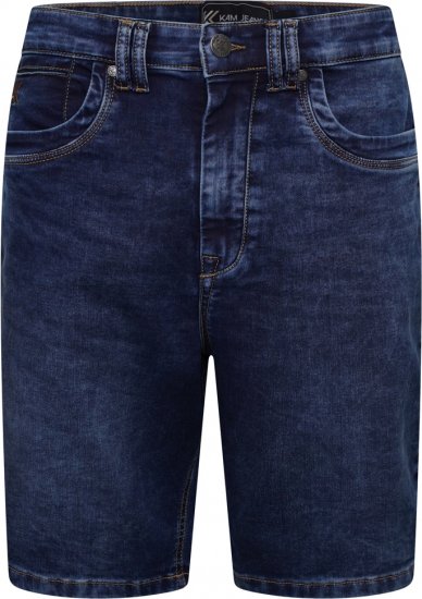 Kam Jeans Pepe Knitted Denim Shorts Random Mid Wash Blue - Shorts - Shorts hommes grande taille