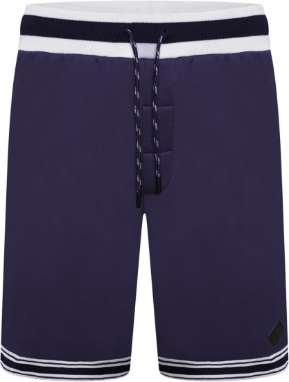 Kam Jeans TS005 Retro Tracky Set (Shorts/Sleeveless Hoodie) Navy - Survêtements - Survêtements homme grande taille