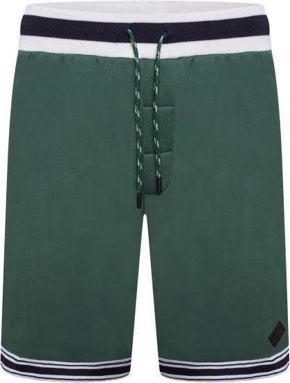 Kam Jeans TS005 Retro Tracky Set (Shorts/Sleeveless Hoodie) Racing Green - Survêtements - Survêtements homme grande taille