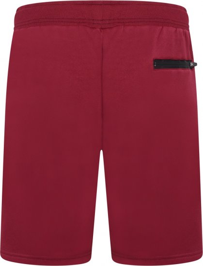 Kam Jeans TS006 Retro Pannelled Tracky Set (Shorts/Sleeveless Hoodie) Red - Survêtements - Survêtements homme grande taille