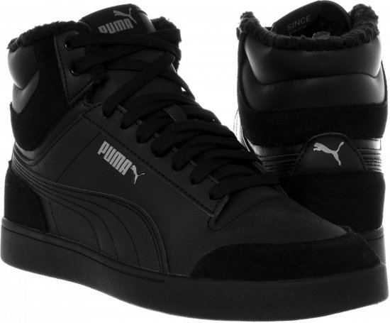 Puma Shuffle Mid Fur Shoes Black - Chaussures homme 40-52 - 