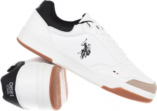 U.S. POLO ASSN. Steve - Men's Sneakers White - Chaussures homme 40-52 - 