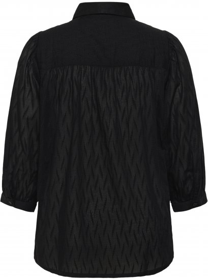 Kaffe Curve Gabby Chemise à manches raccourcies Noir - Chemisiers - 
