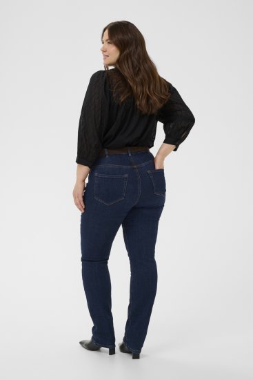 Kaffe Curve Gabby Chemise à manches raccourcies Noir - Chemisiers - 
