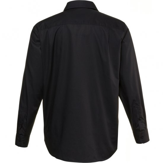 JP1880 Shirt Business Modern Fit Long Sleeve Non-Iron Black TALL - VÊTEMENTS HOMME MT-6XLT - Vêtements Tall Homme