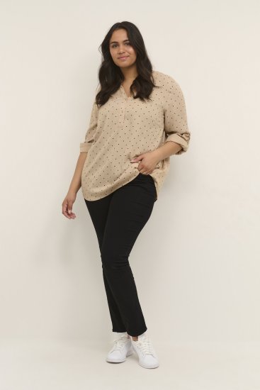Kaffe Curve Joy Blouse Nomad/Noir À Pois - Blouses et tuniques - 