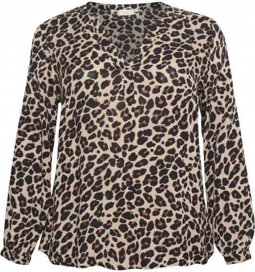Kaffe Curve Mirta Tilly Blouse Imprimé Léopard - Blouses et tuniques - 