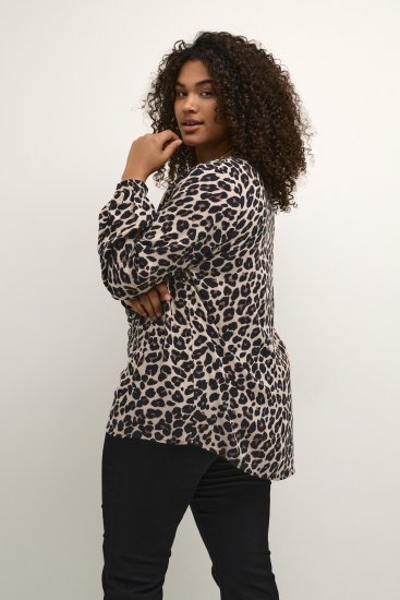 Kaffe Curve Mirta Tilly Blouse Imprimé Léopard - Blouses et tuniques - 