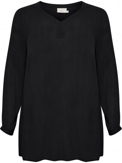 Kaffe Curve Ami Manches longues Tunique Noir profond - T-shirts - 