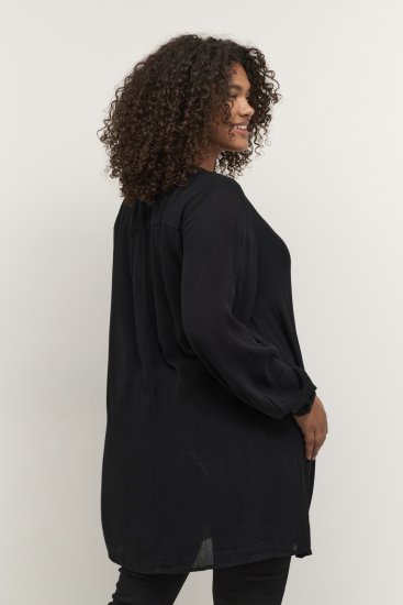 Kaffe Curve Ami Manches longues Tunique Noir profond - T-shirts - 