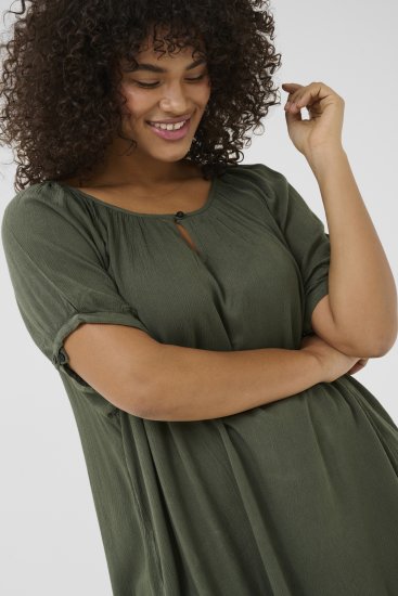 Kaffe Curve Ami Manches courtes Tunique Feuille de vigne - T-shirts - 