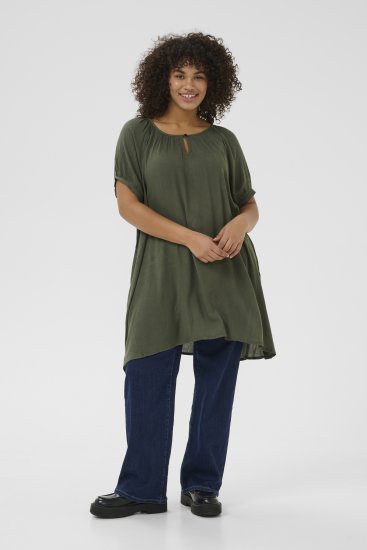 Kaffe Curve Ami Manches courtes Tunique Feuille de vigne - T-shirts - 