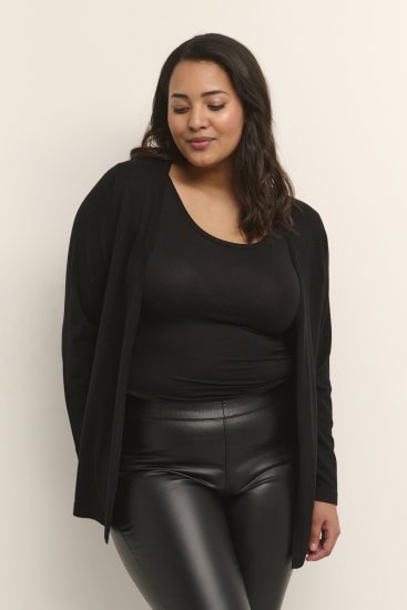 Kaffe Curve Farsia Gilet Noir profond - Sweatshirts & hoodies - 