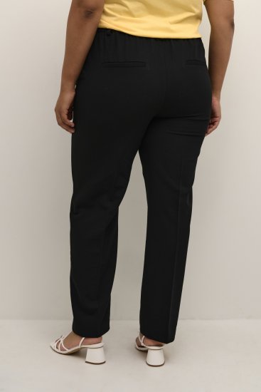 Kaffe Curve Sakira Pantalon long Noir profond - Jeans & Pantalons Femme Grandes Tailles – Plus Size - 