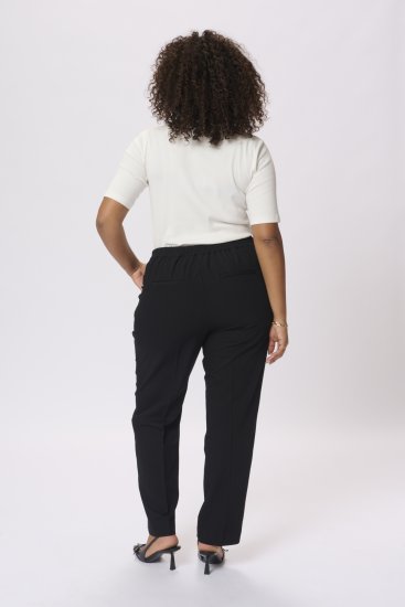 Kaffe Curve Sakira Pantalon long Noir profond - Jeans & Pantalons Femme Grandes Tailles – Plus Size - 
