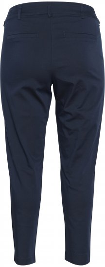 Kaffe Curve Leana Pantalon Chino 7/8 Bleu Marine Minuit - Jeans & Pantalons Femme Grandes Tailles – Plus Size - 