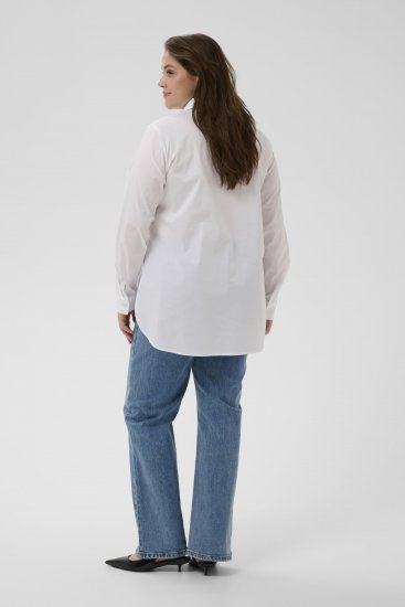 Kaffe Curve Laina Shirt Optical White - Chemisiers - 