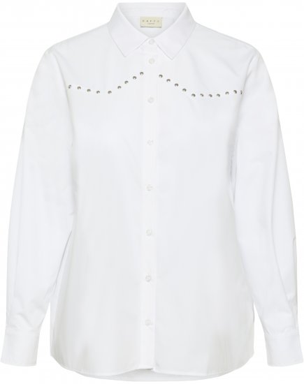 Kaffe Curve Janni Shirt Optical White - Chemisiers - 