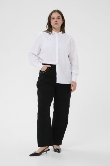 Kaffe Curve Janni Shirt Optical White - Chemisiers - 