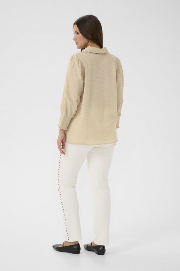 Kaffe Curve Penelopia Shirt Feather Grey - Chemisiers - 