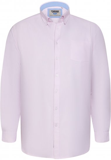 D555 Richard Chemise Oxford Manches Longues TALL Rose - TALL chemises - 