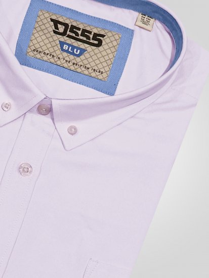 D555 Richard Chemise Oxford Manches Longues TALL Rose - TALL chemises - 