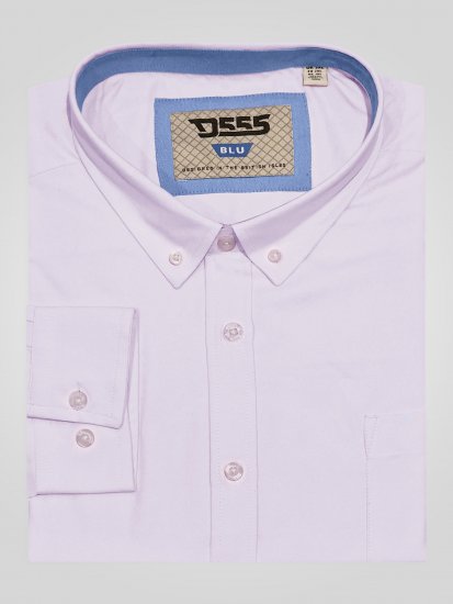 D555 Richard Chemise Oxford Manches Longues TALL Rose - TALL chemises - 