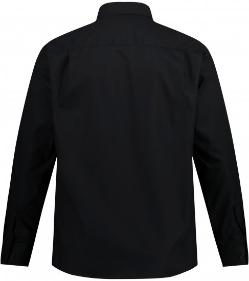 JP1880 Comfort Fit with Chest Pocket Shirt TALL Black - TALL chemises - 