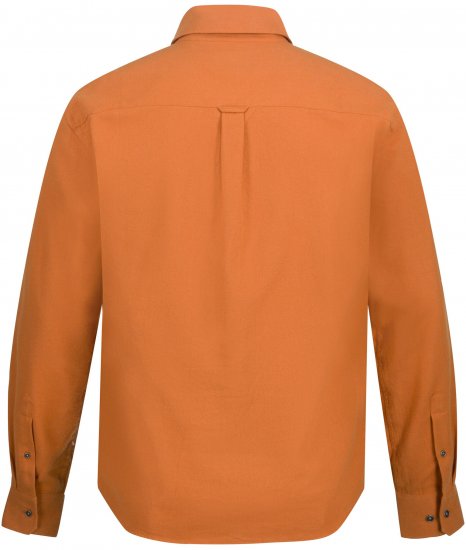 JP1880 Shirt Flannel Long Sleeve Orange TALL - VÊTEMENTS HOMME MT-6XLT - Vêtements Tall Homme