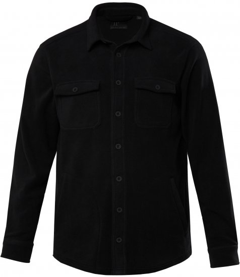 JP1880 Overshirt Fleece Long Sleeve Black TALL - VÊTEMENTS HOMME MT-6XLT - Vêtements Tall Homme