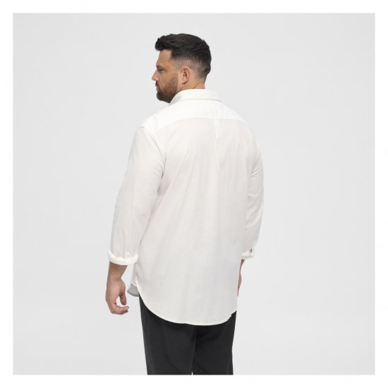 North Latitude Oxford Shirt White - Chemises - Chemises Grandes Tailles Hommes