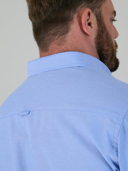 D555 James Chemise Oxford Manches Courtes TALL Bleu Ciel - TALL chemises - 