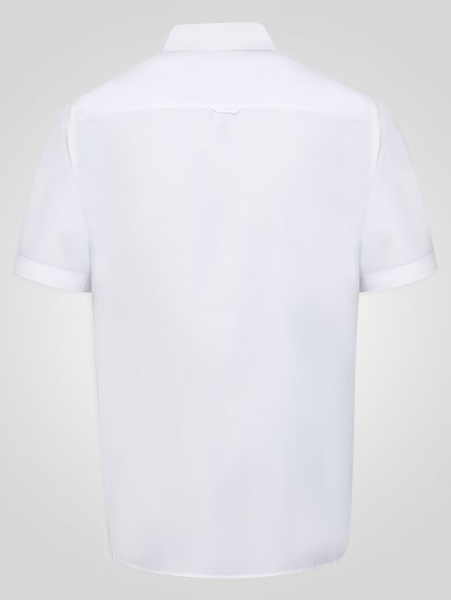 D555 James Chemise Oxford Manches Courtes TALL Blanche - TALL chemises - 