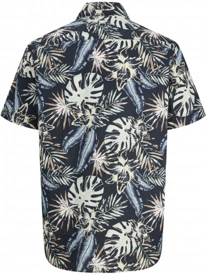 Jack & Jones Honolulu Short Sleeve Resort Shirt Black - Chemises - Chemises Grandes Tailles Hommes