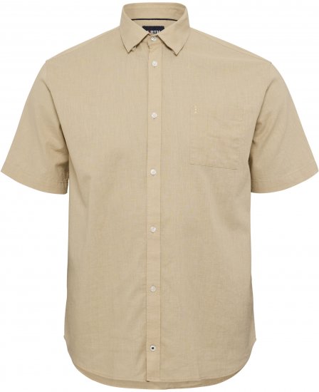 North Latitude 51106 Short Sleeve Shirt Sand - Chemises manche courte - Chemises Homme Manche Courte Grande Taille
