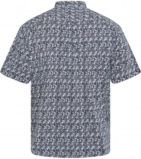 North Latitude 61114 Chemise Jersey Imprimé Intégral Bleu Marine - Chemises - Chemises Grandes Tailles Hommes