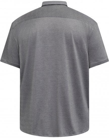 North Latitude 61116 Chemise Piqué Chinée Manches Courtes Gris - Polos - Polos homme grande taille