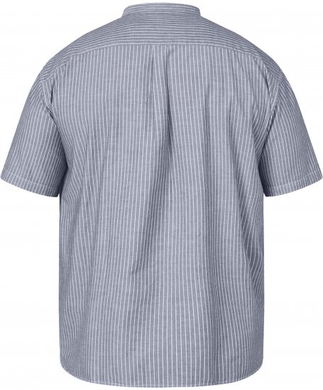 North Latitude 61164 Chemise Rayée à Col Mao Gris - Chemises - Chemises Grandes Tailles Hommes