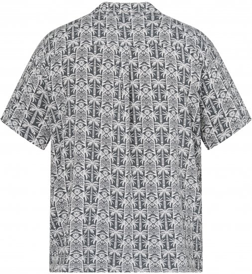 North Latitude 61313 Chemise en Viscose à Col Cubain Gris - Chemises - Chemises Grandes Tailles Hommes